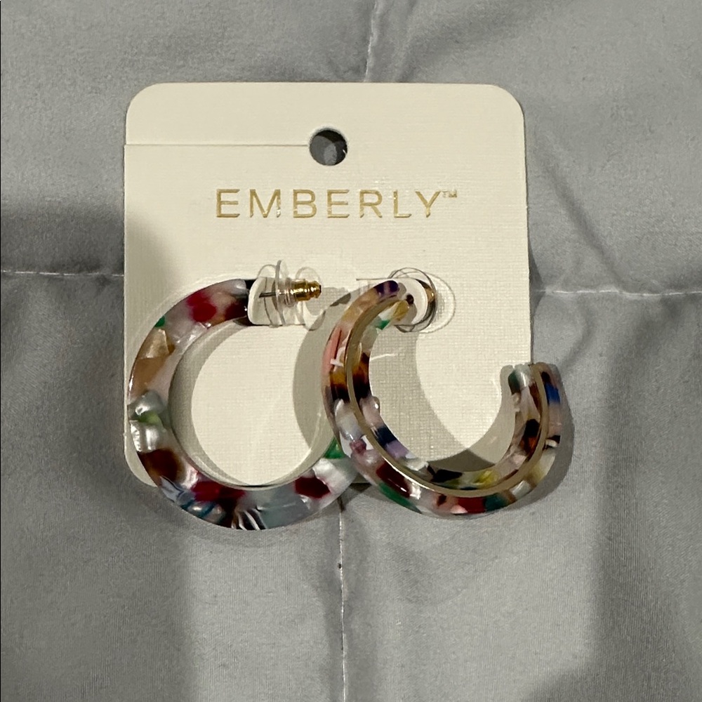 Emberly Multicolor Hoop Earrings